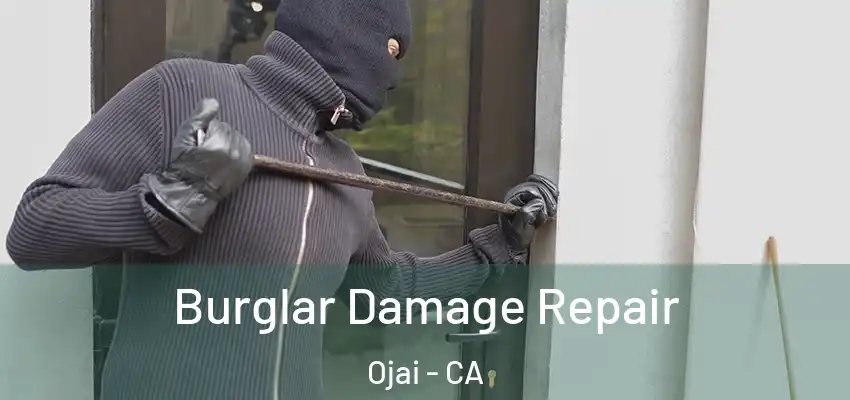 Burglar Damage Repair Ojai - CA